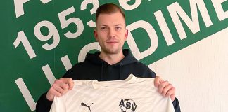 Dennis Brödel kehrt zum ASV Lug/Schwanheim zurück Dennis Brödel bei der Vorstellung beim ASV Lug/Schwanheim