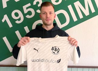 Dennis Brödel kehrt zum ASV Lug/Schwanheim zurück Dennis Brödel bei der Vorstellung beim ASV Lug/Schwanheim