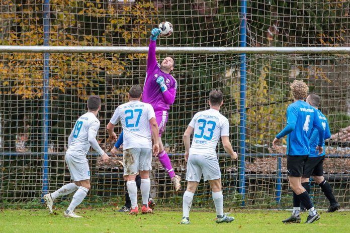 AU2I3232 Leon Schehl sorgte mit einem direkt verwandelten Eckbal für die Hauensteiner Führung