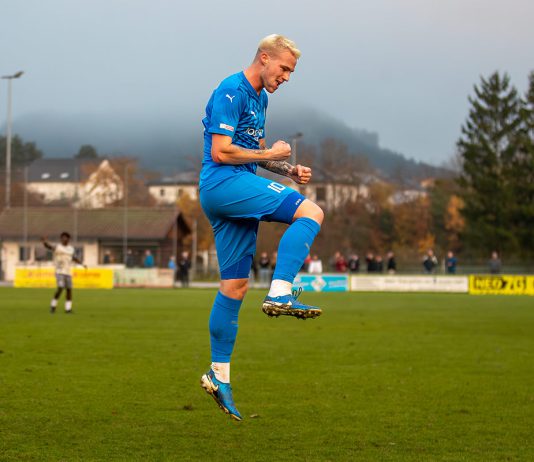 Ausgeglichene erste Halbzeit: Hauenstein dreht nach der Pause auf Luca Schmidt Torjubel 2:1
