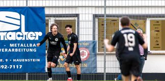 Joker Gries trifft: Hermersberg revanchiert sich in Hauenstein Fußballer Cedric Gries jubelt nach seinem Führungstreffer auf dem Spielfeld