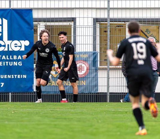 Joker Gries trifft: Hermersberg revanchiert sich in Hauenstein Fußballer Cedric Gries jubelt nach seinem Führungstreffer auf dem Spielfeld